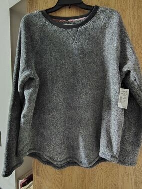 Sonoma Women's Heather Gray Crewneck Pullover Sweatshirt